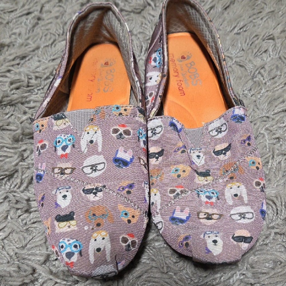 BOBS from Skechers Dog Print Flats - Brown